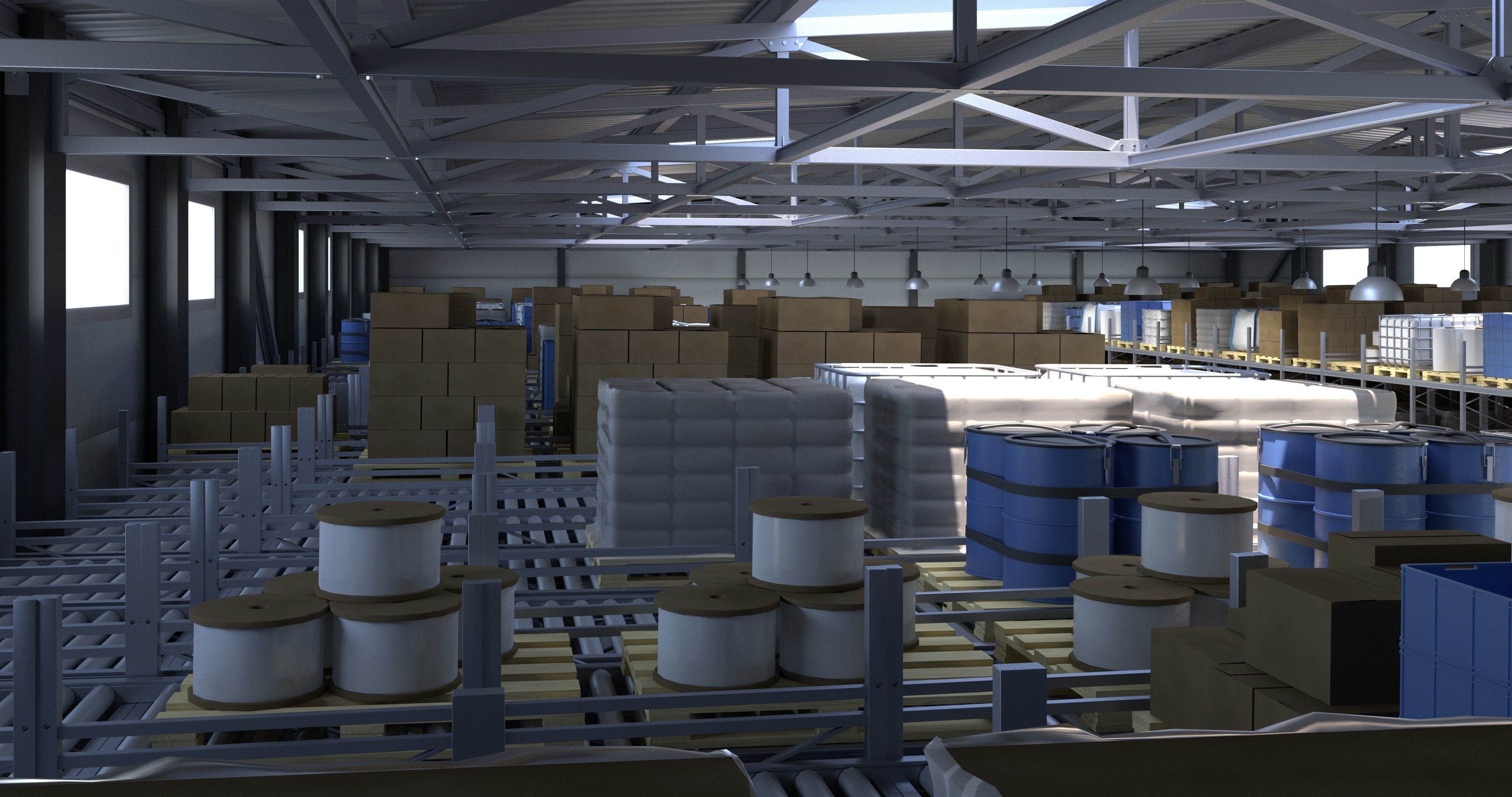Warehouses Pack 3D model_11