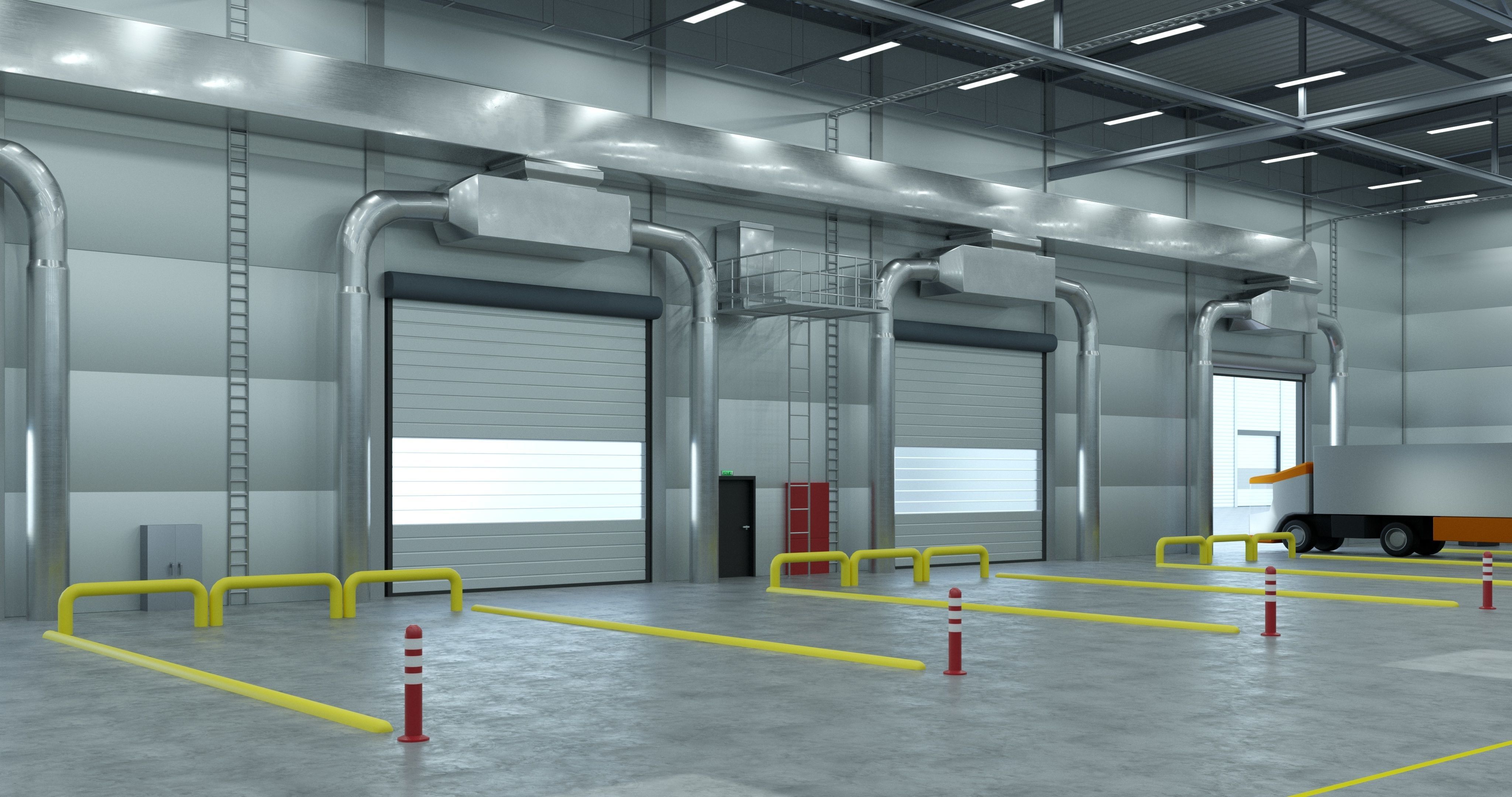 Warehouses Pack 3D model_36