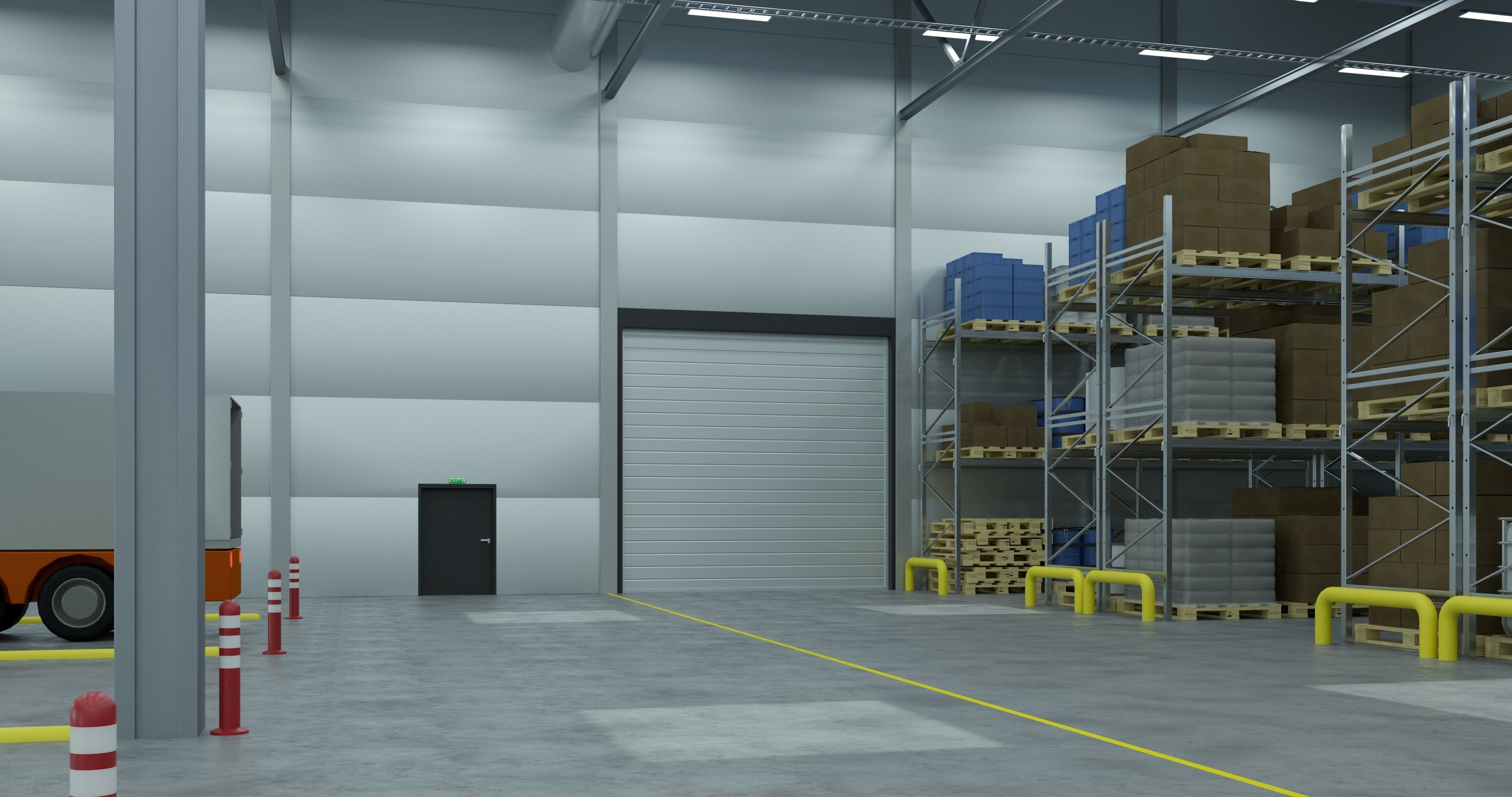 Warehouses Pack 3D model_35
