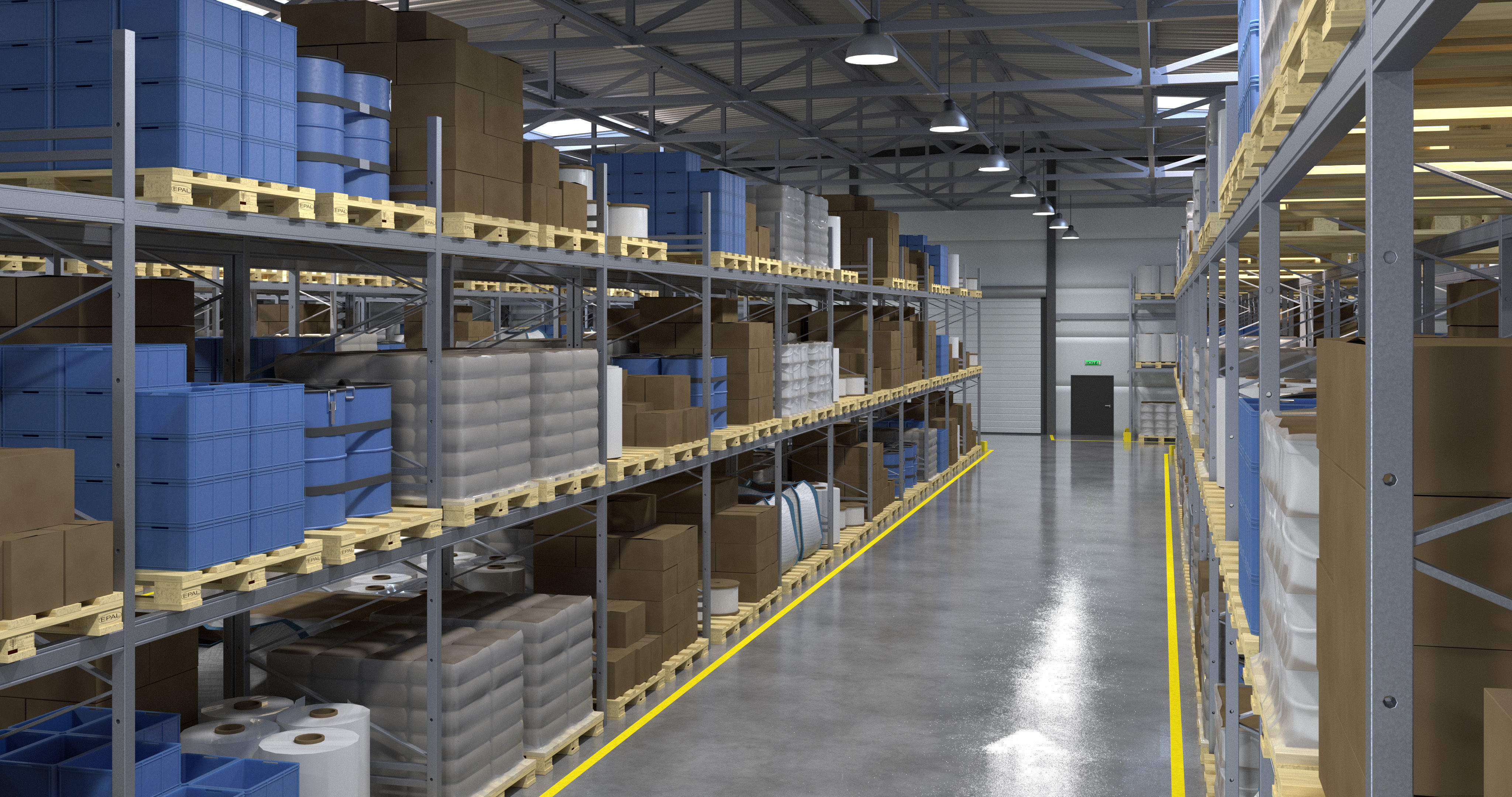 Warehouses Pack 3D model_1