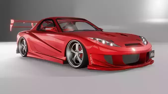 Mazda RX-7 Abflug Arde 3D model