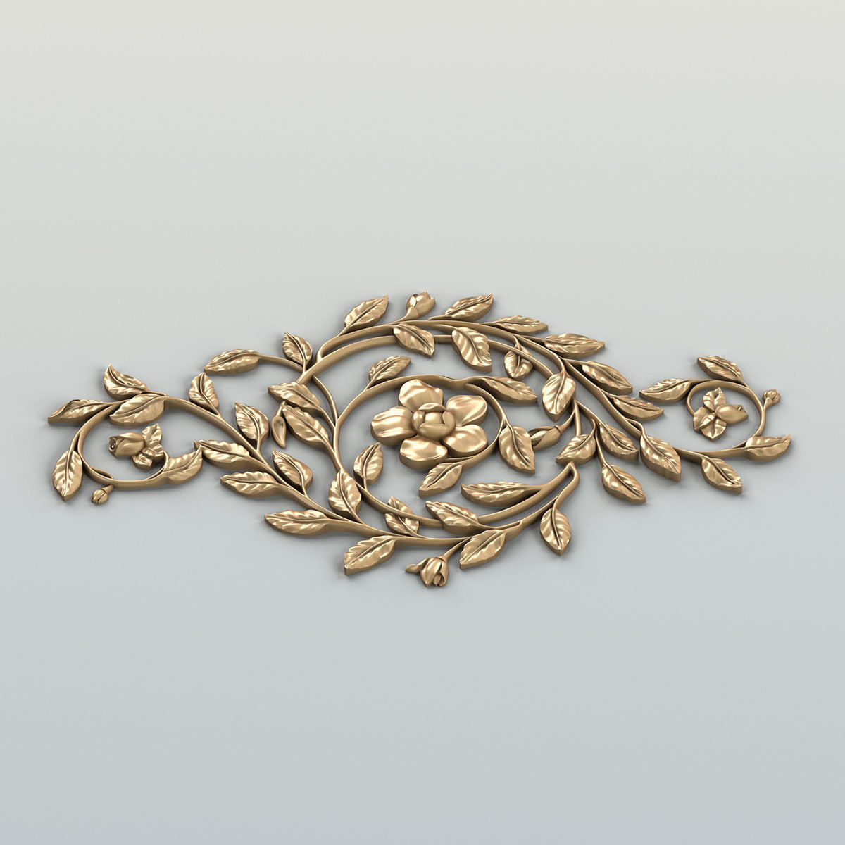 Carved decor central 039 3D model_3