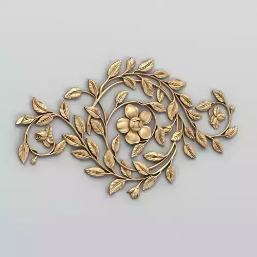 Carved decor central 039 3D model
