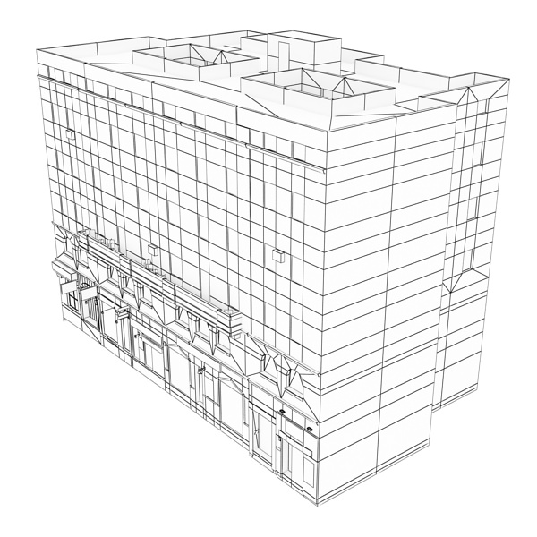 Building in middle east Low-poly 3D model_15