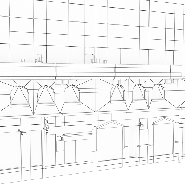 Building in middle east Low-poly 3D model_17