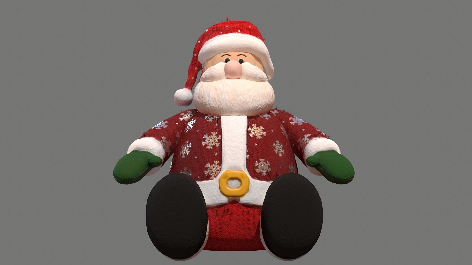 Christmas Living Room Low-poly 3D model_87