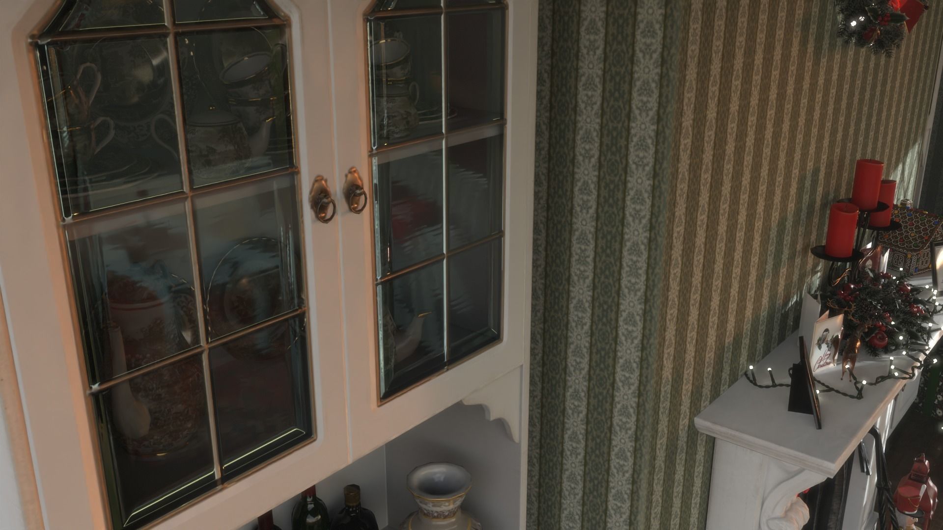 Christmas Living Room Low-poly 3D model_6