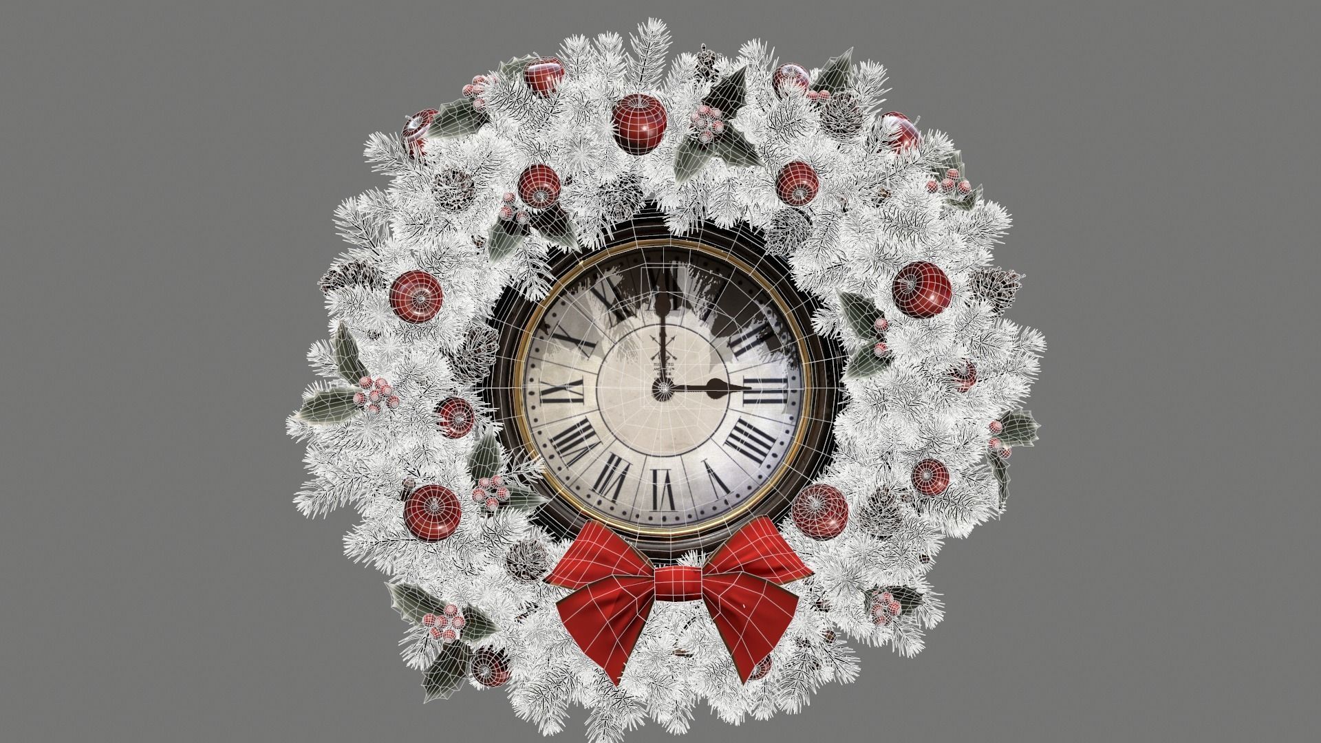 Christmas Living Room Low-poly 3D model_116