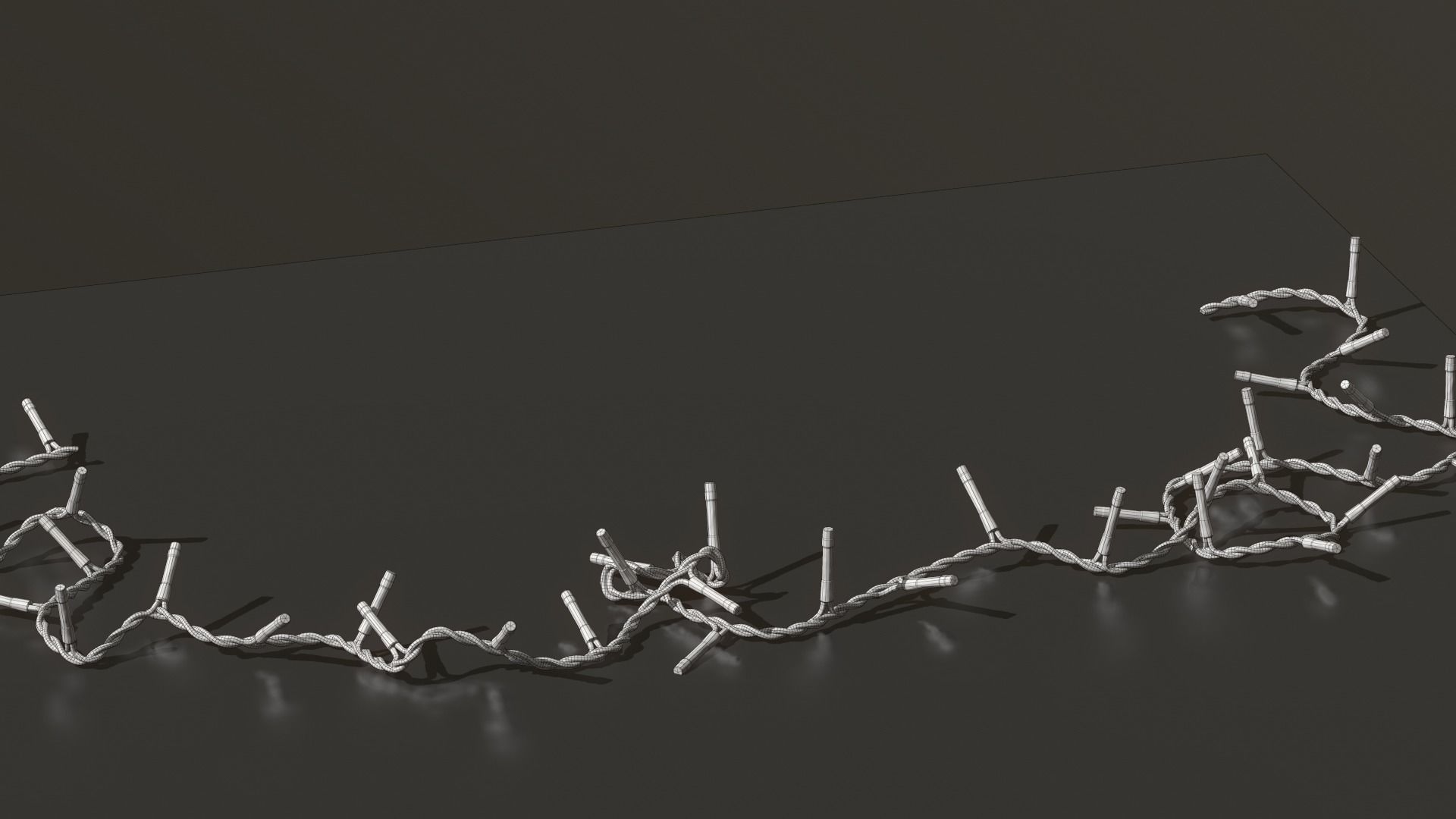 Christmas Living Room Low-poly 3D model_68