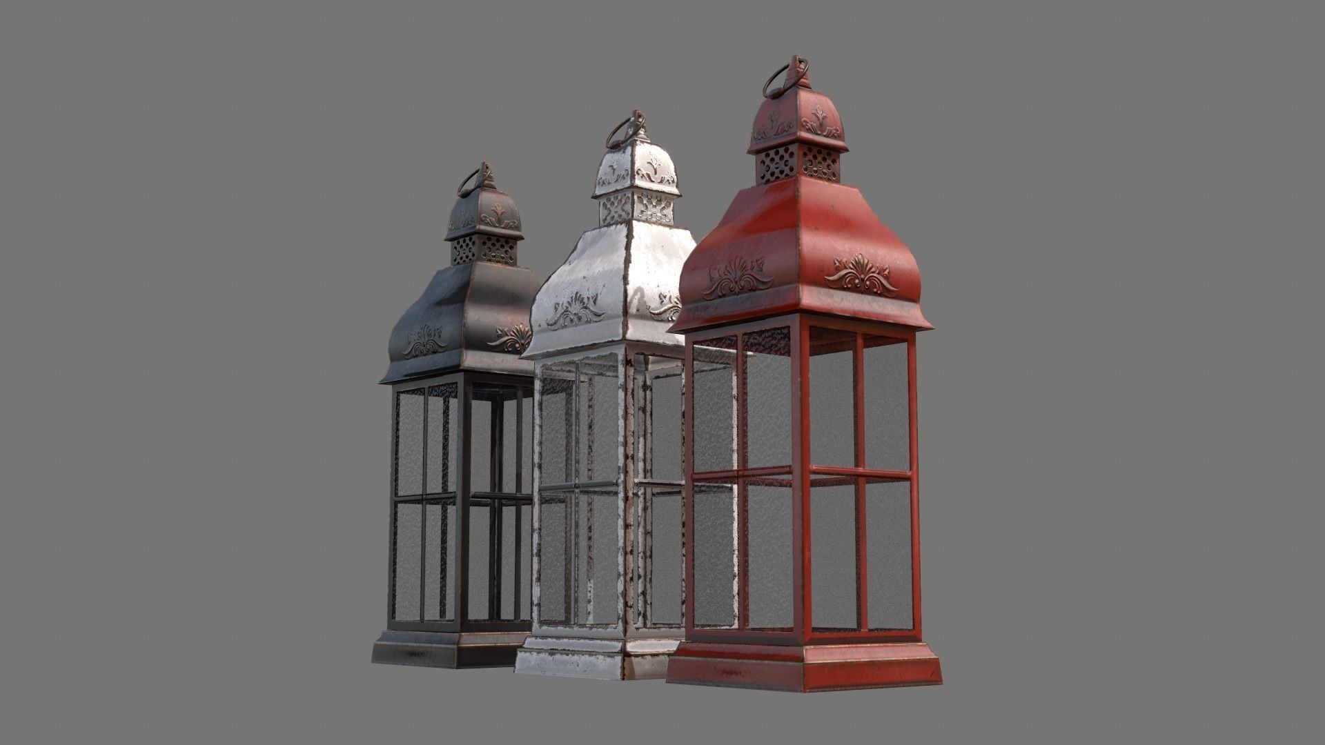 Christmas Living Room Low-poly 3D model_77