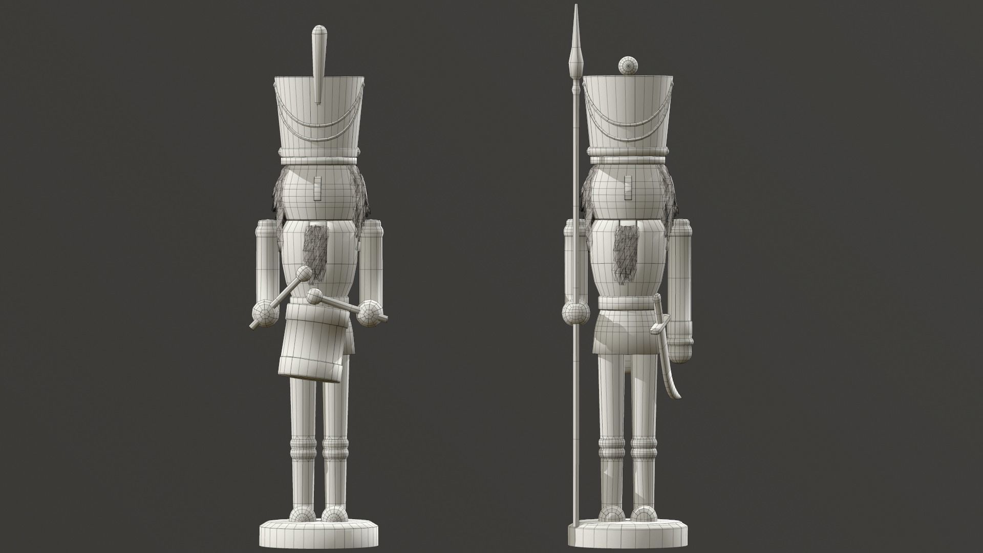 Christmas Living Room Low-poly 3D model_80