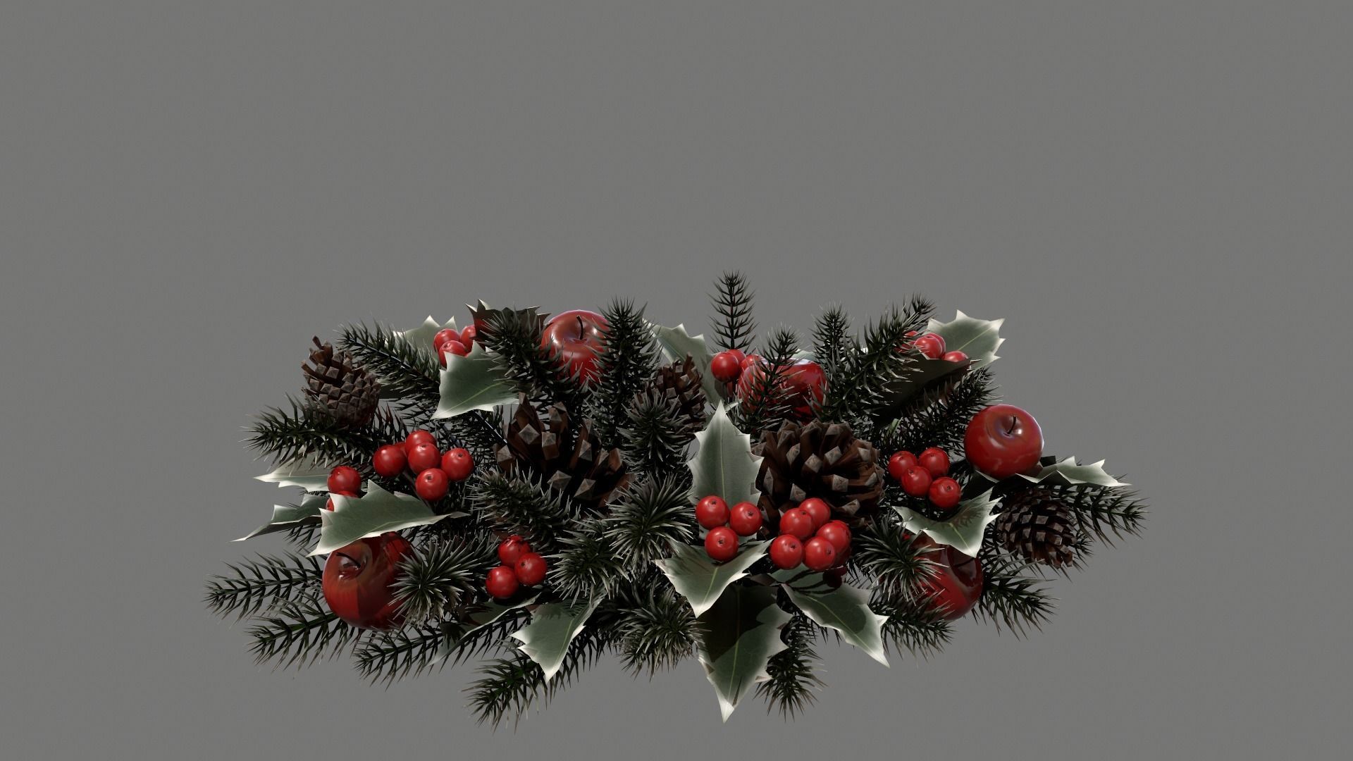 Christmas Living Room Low-poly 3D model_89