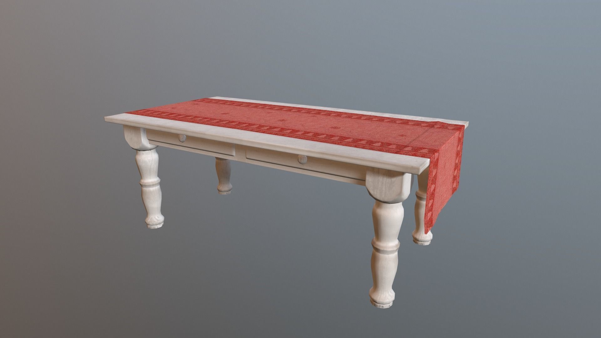 Christmas Living Room Low-poly 3D model_111