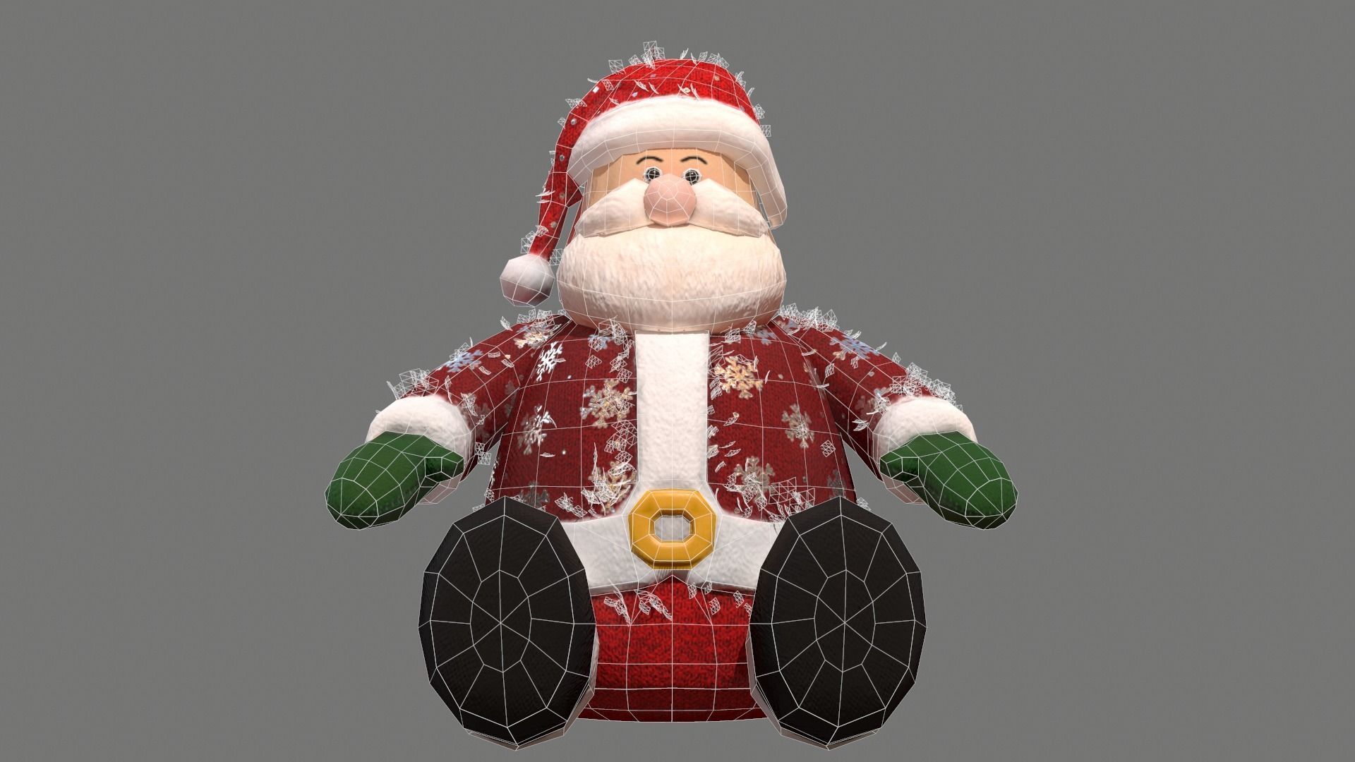 Christmas Living Room Low-poly 3D model_88