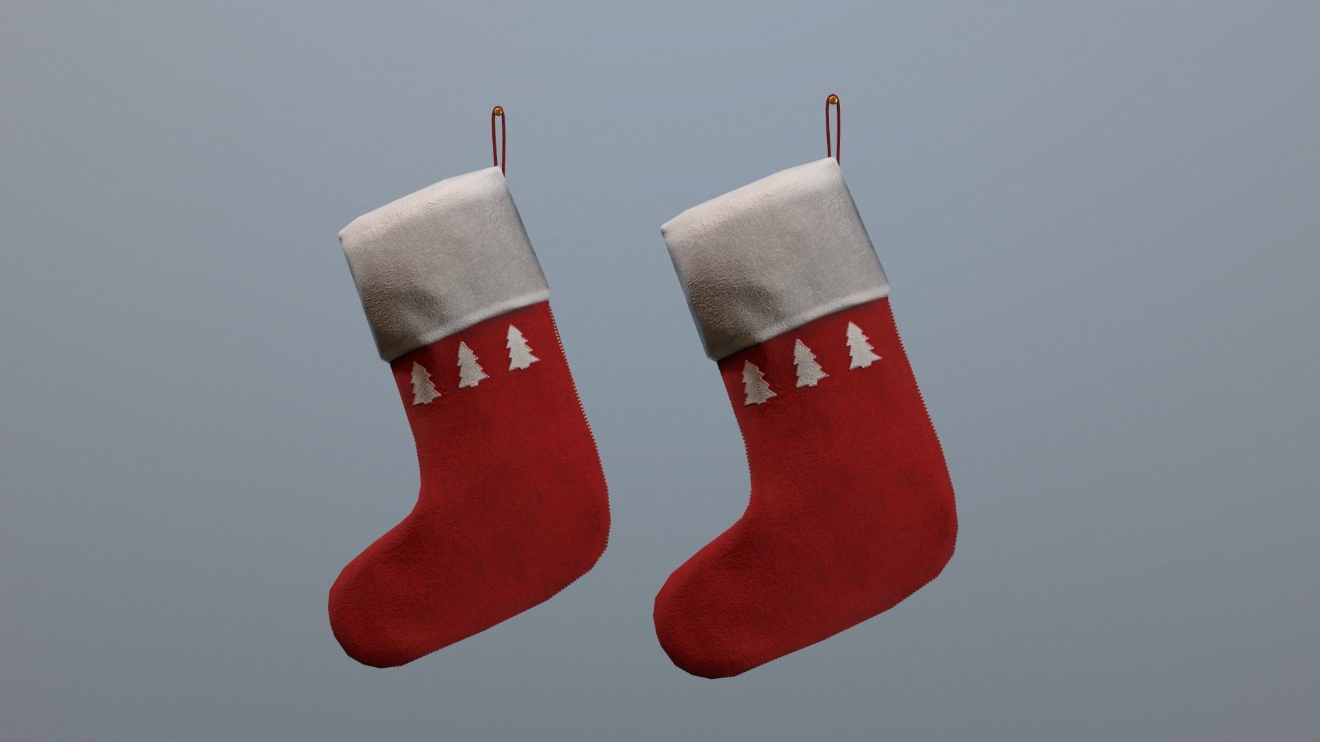 Christmas Living Room Low-poly 3D model_101