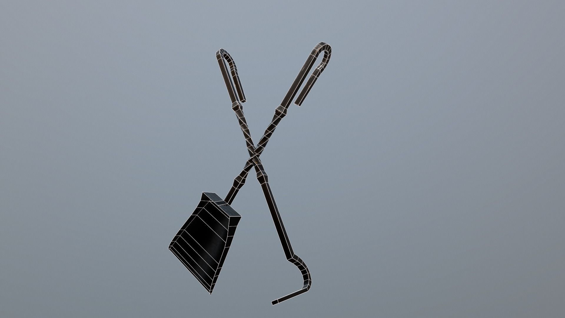 Christmas Living Room Low-poly 3D model_104