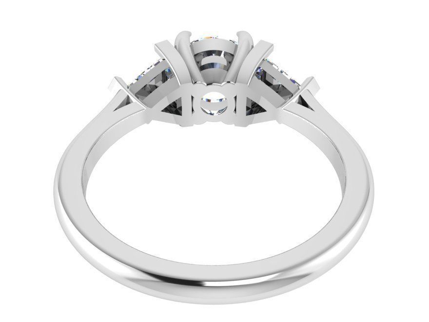 3-Stone Diamond ring 2777 3D print model 3D print model_3