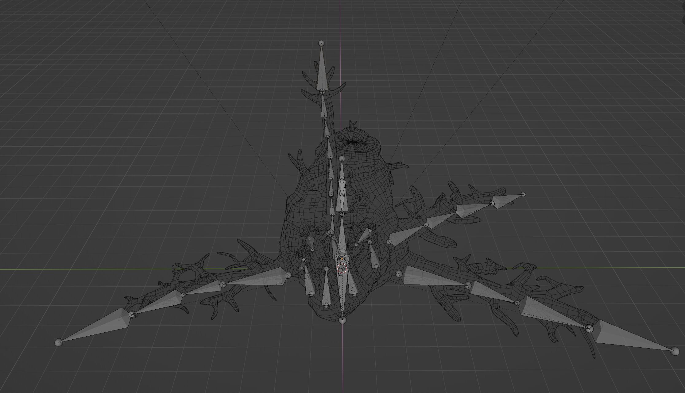 Tree Stump Ent Creature Monster Low-poly 3D model_7