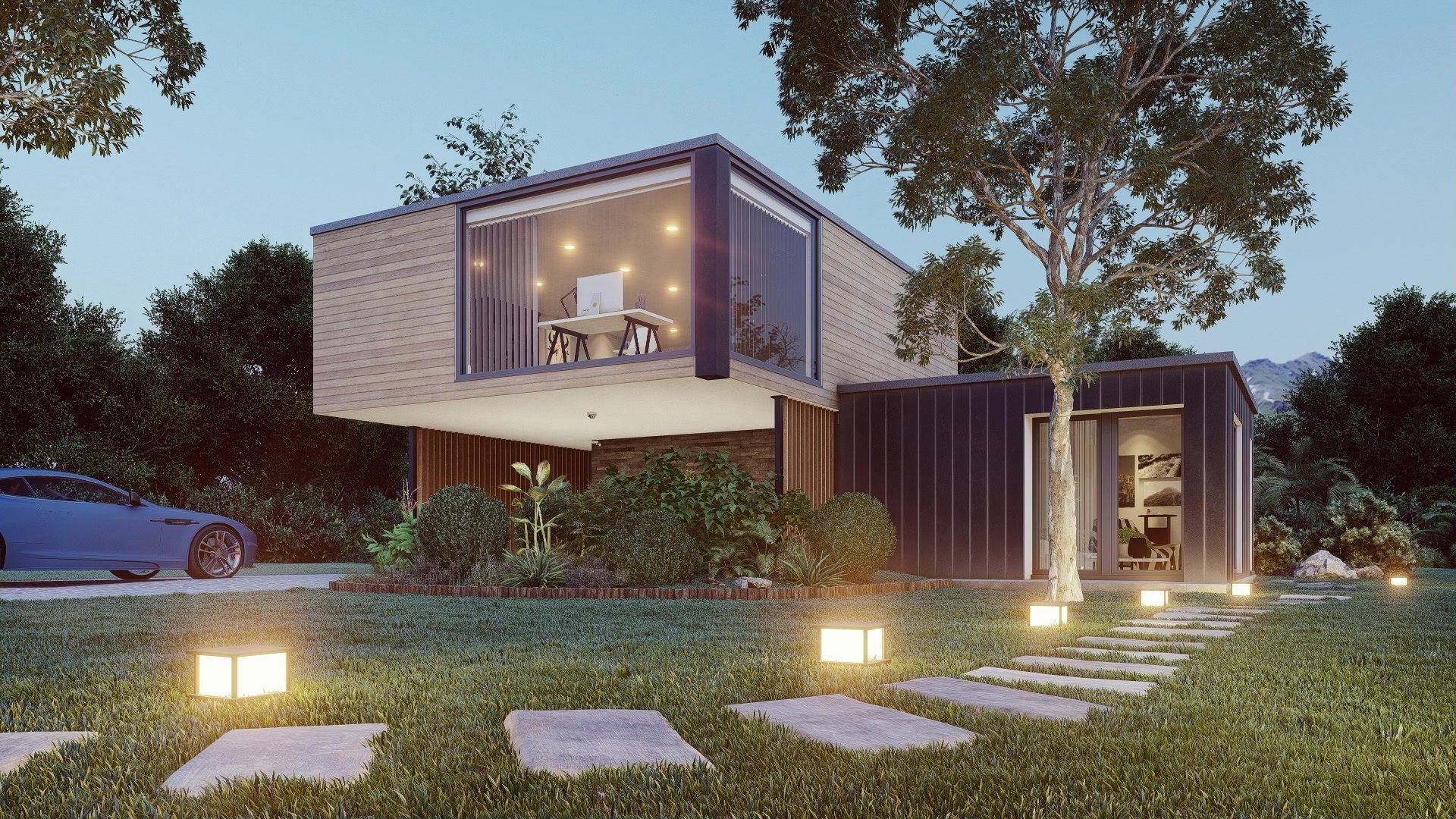 Lumion exterior animation Low-poly 3D model_5