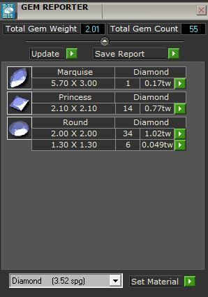 Eye Diamond ring with rows 2787 3D print model 3D print model_8