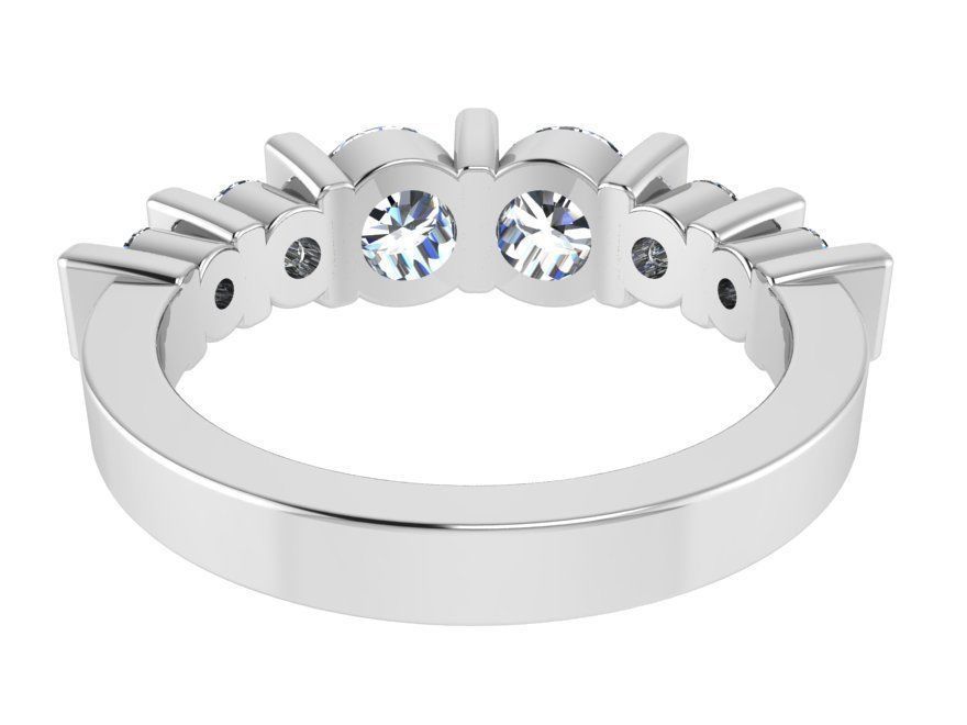 6-Stone Diamond ring 2792 3D print model 3D print model_3