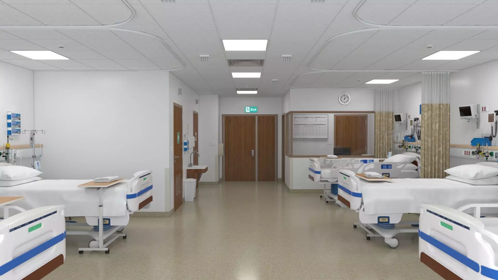 Hospital High Dependency Unit 3D model_0