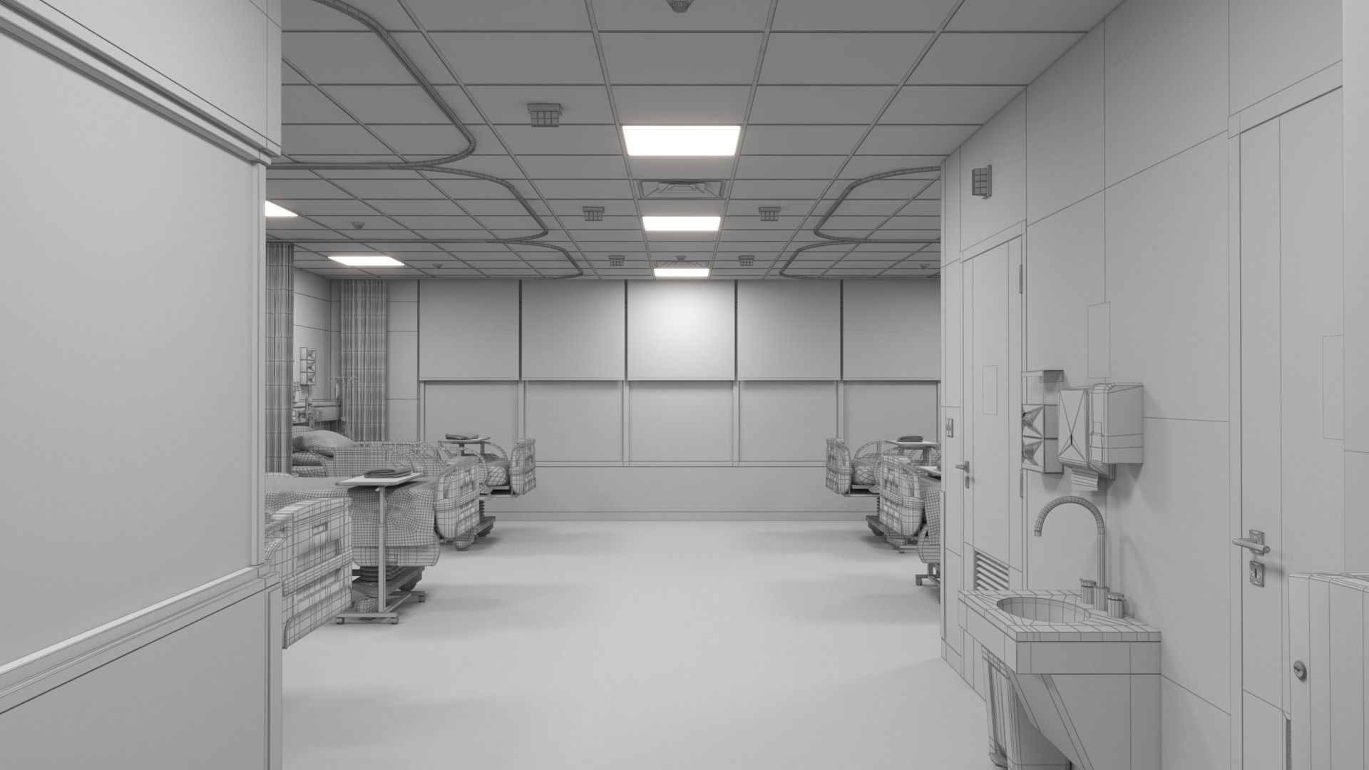 Hospital High Dependency Unit 3D model_15