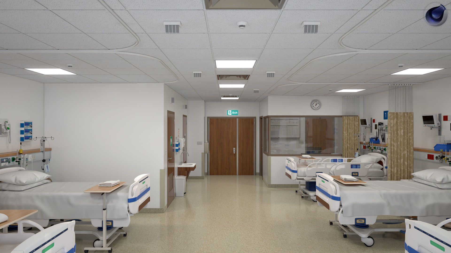 Hospital High Dependency Unit 3D model_3