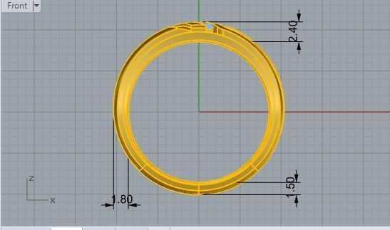 Smug Ring 2797 3D print model 3D print model_5