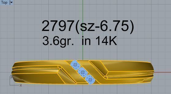 Smug Ring 2797 3D print model 3D print model_4