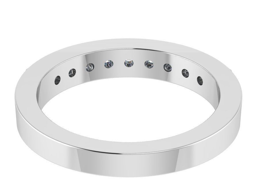 Round Diamond ring with small stones 2804 3D print model 3D print model_3