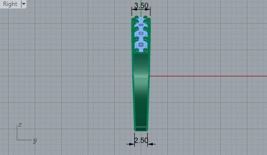 Round Diamond ring with small stones 2804 3D print model 3D print model_6