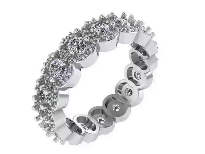 Fine Diamond ring 2808 3D print model