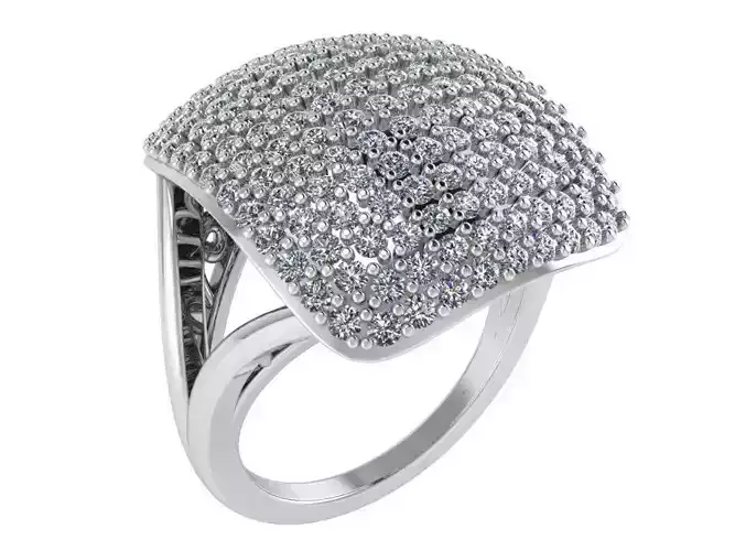 Sparkling diamond ring 2809 3D print model