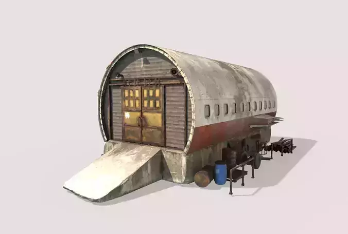 Hangar-Storaj Facility- Made From Airplane