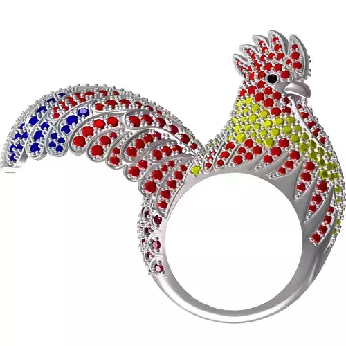 The Rooster Bird Ring Hip Hop