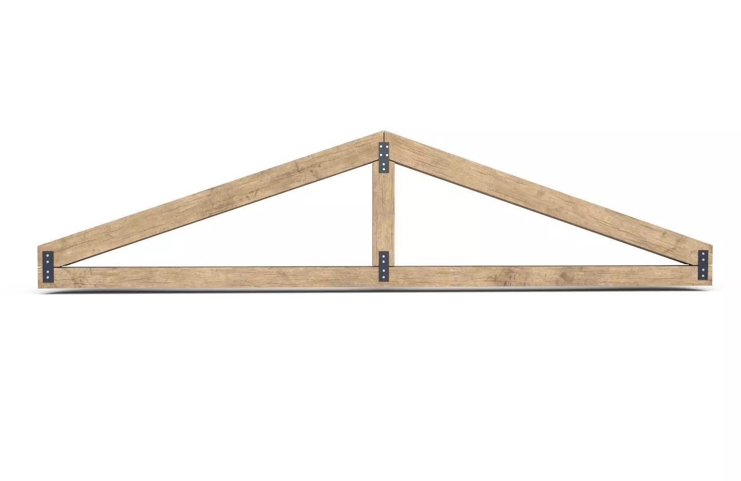 Wooden Roof Truss 01 Low-poly 3D model_0