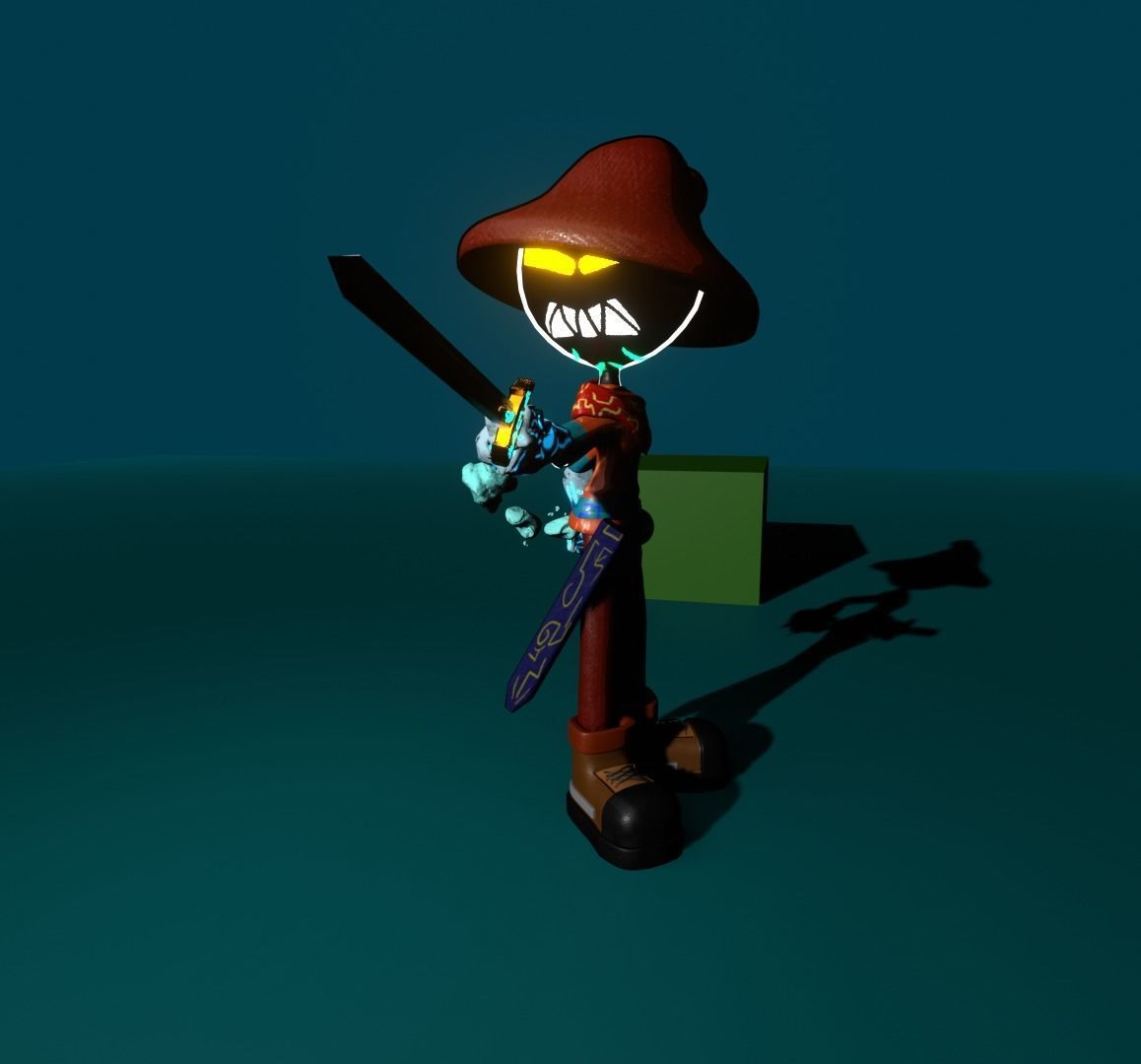 Shadow Character 1 The Adventurer Free 3D model_9