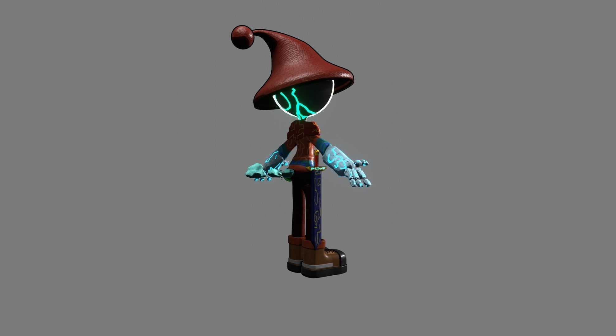 Shadow Character 1 The Adventurer Free 3D model_20