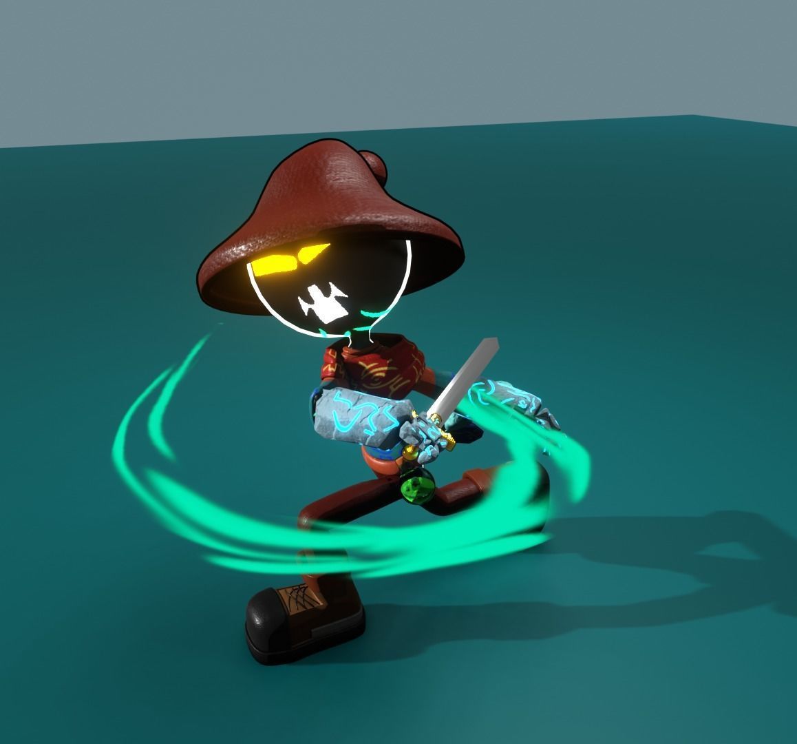 Shadow Character 1 The Adventurer Free 3D model_12