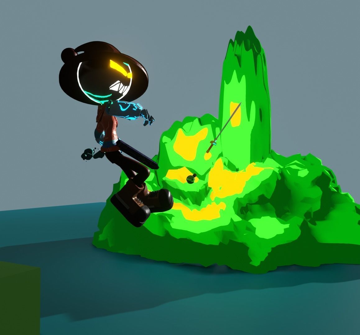 Shadow Character 1 The Adventurer Free 3D model_10