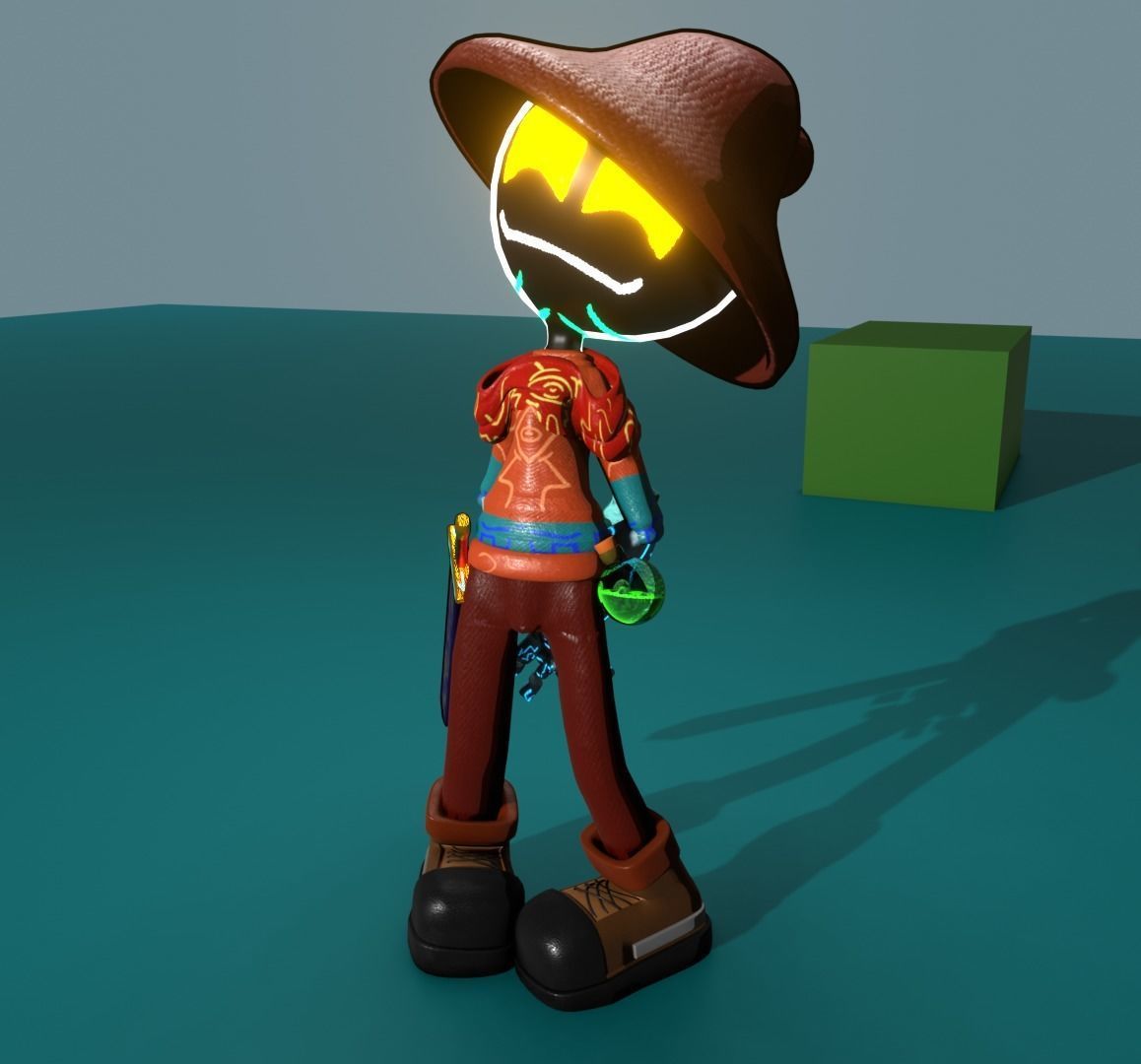 Shadow Character 1 The Adventurer Free 3D model_11