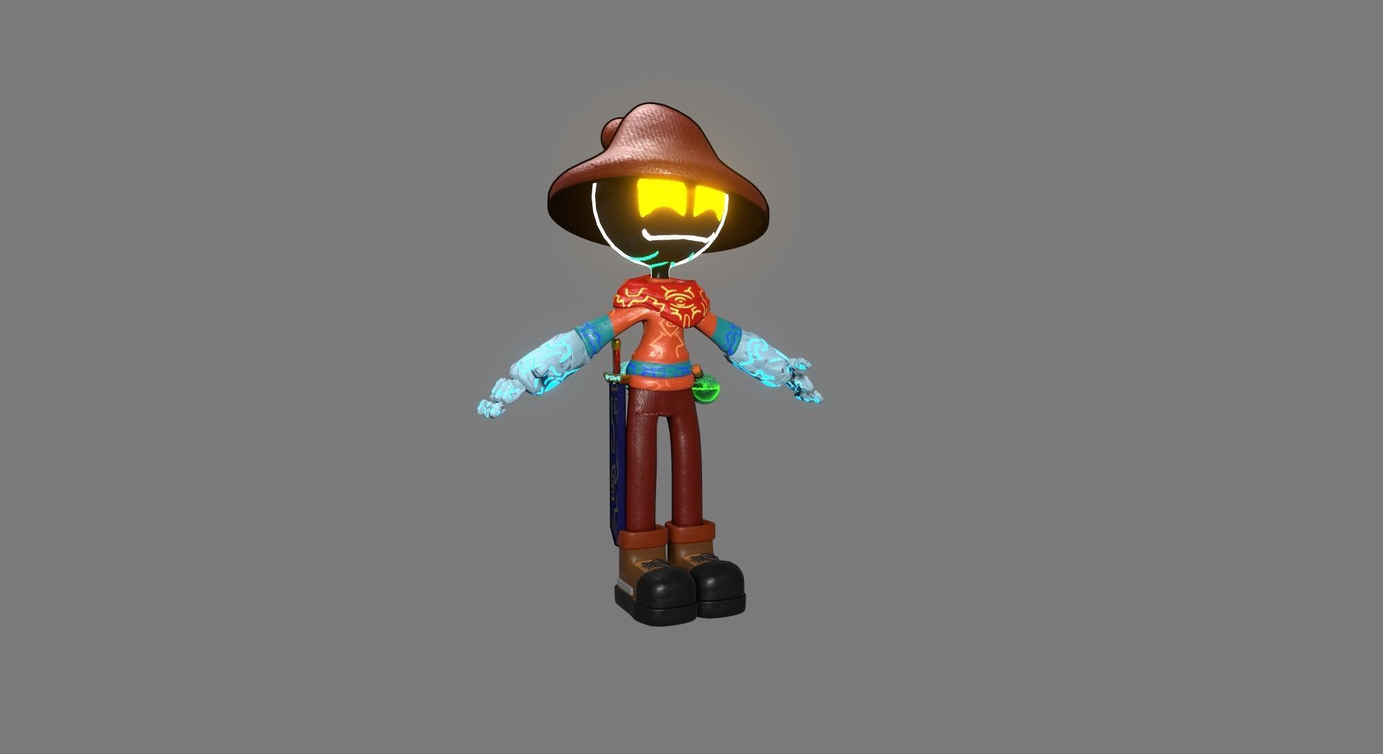 Shadow Character 1 The Adventurer Free 3D model_19