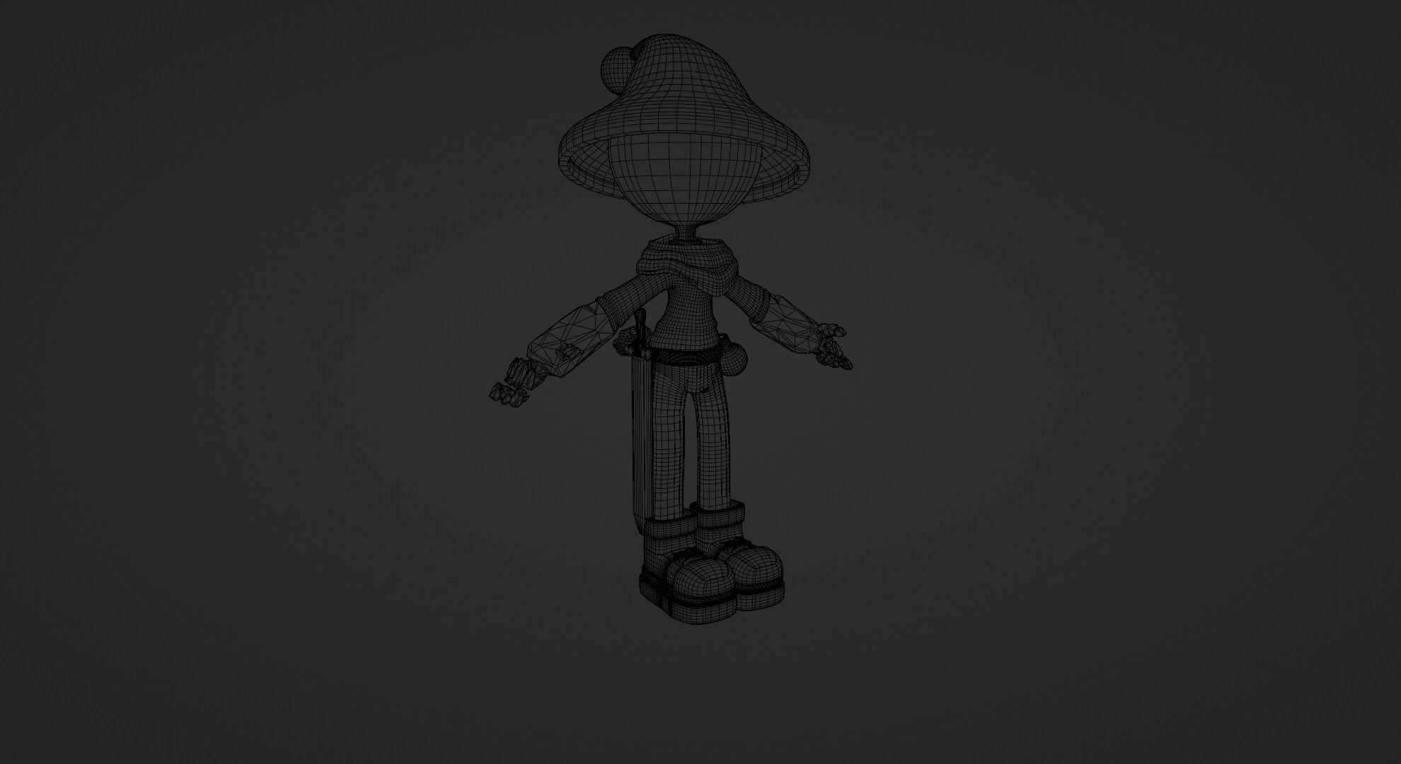 Shadow Character 1 The Adventurer Free 3D model_24