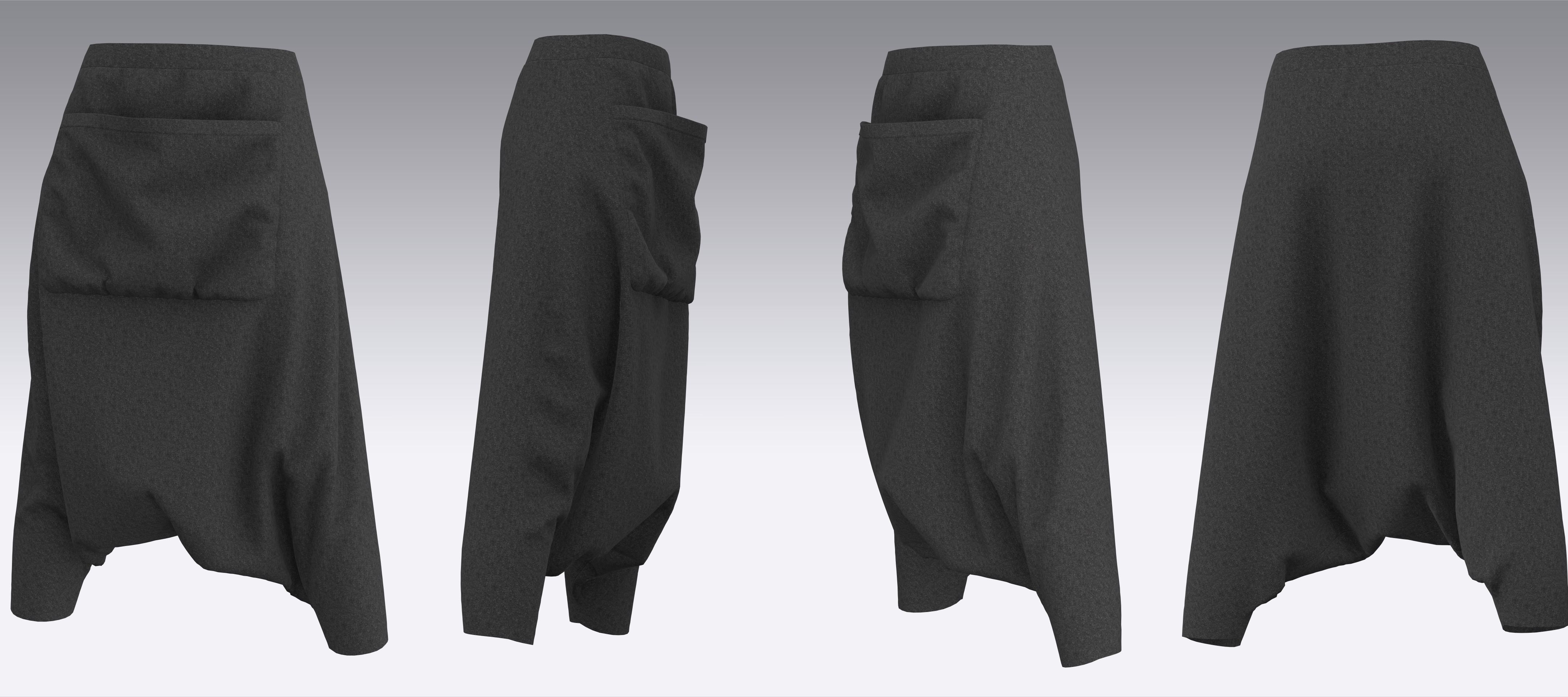 Pants Outfits MD CLO 3D zprj project files 3D model_9