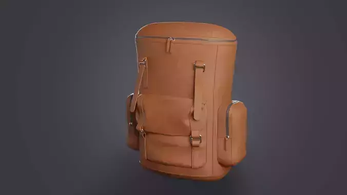 Leather backpack
