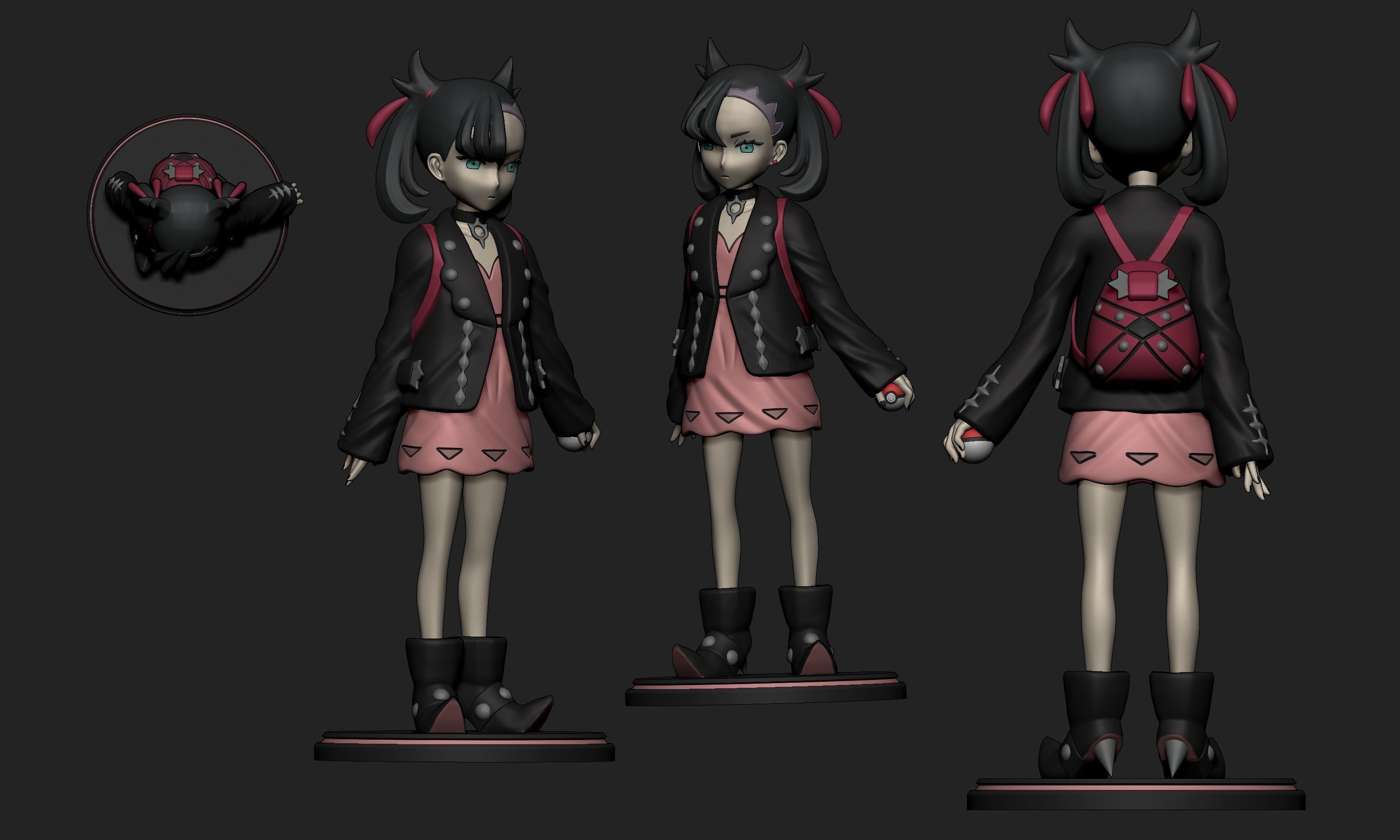 Pokemon - Marnie 3D print model_4