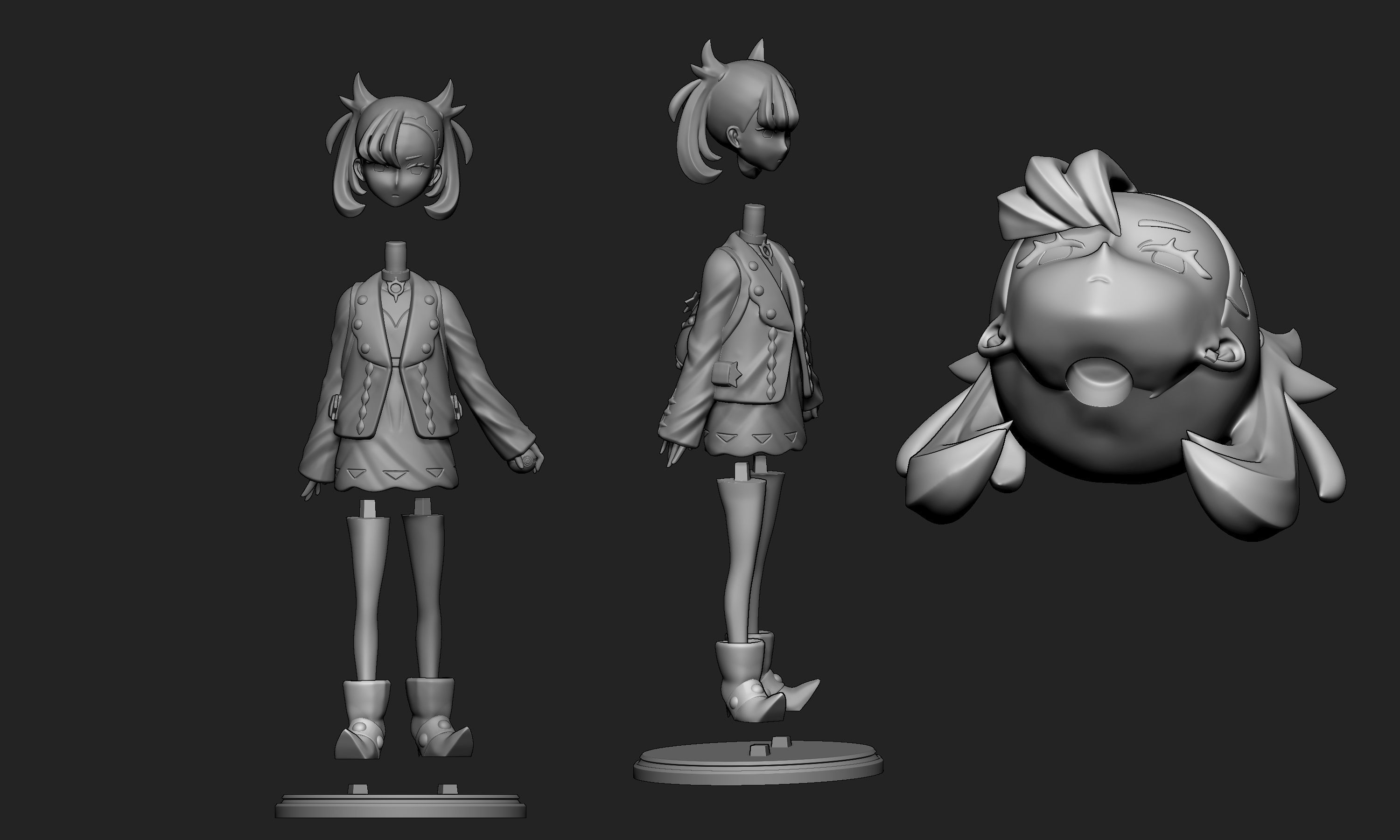 Pokemon - Marnie 3D print model_8