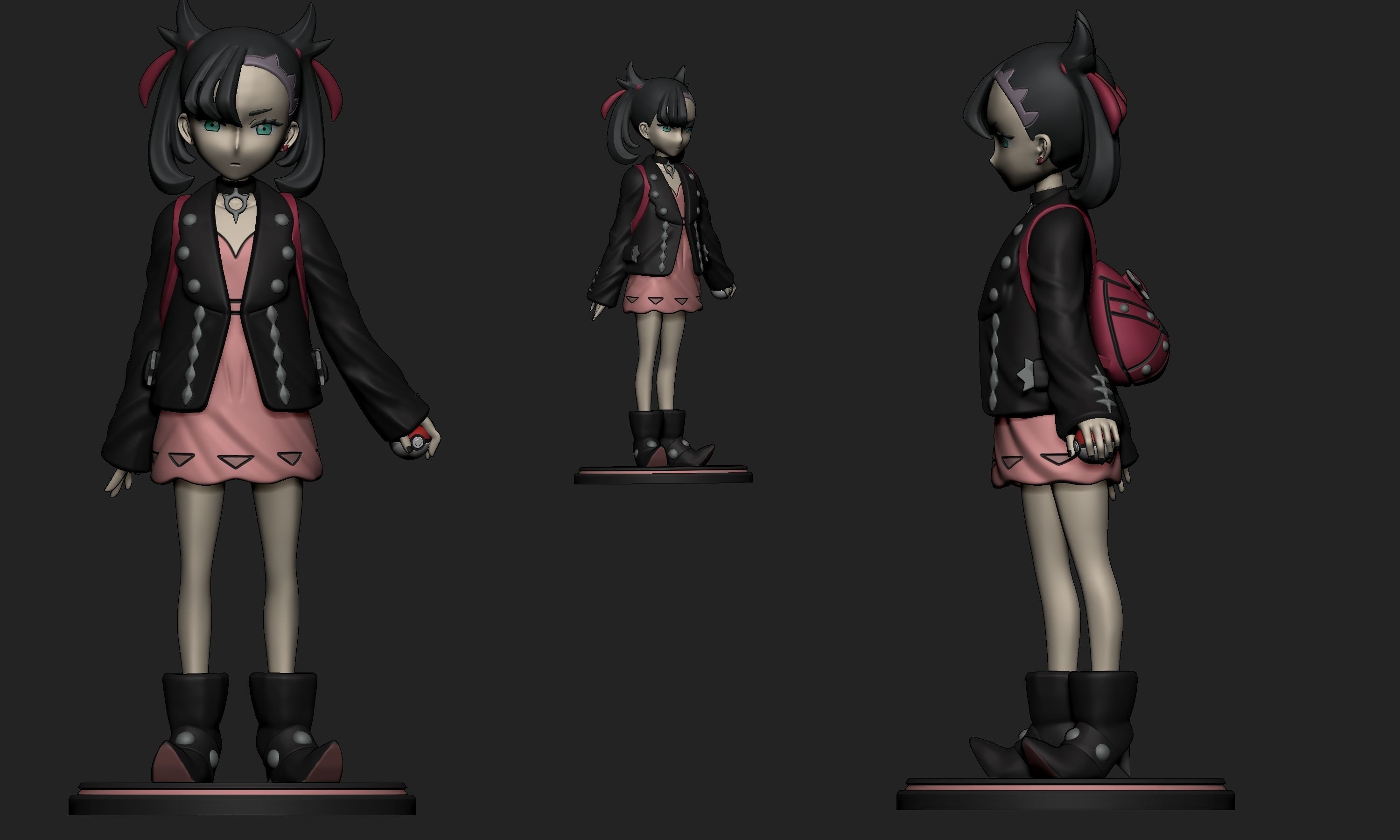Pokemon - Marnie 3D print model_3
