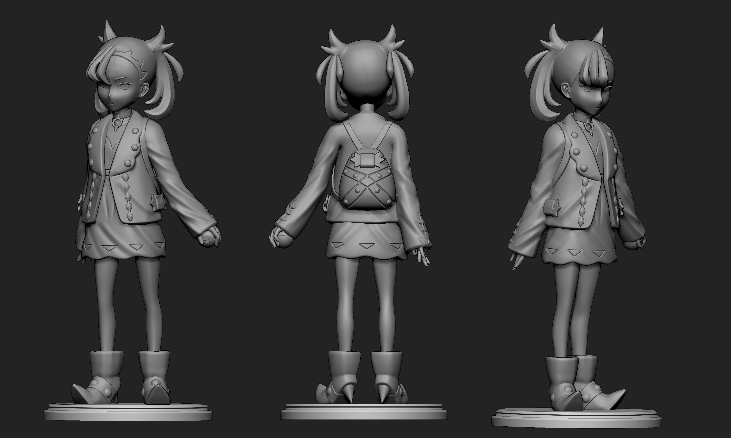Pokemon - Marnie 3D print model_7